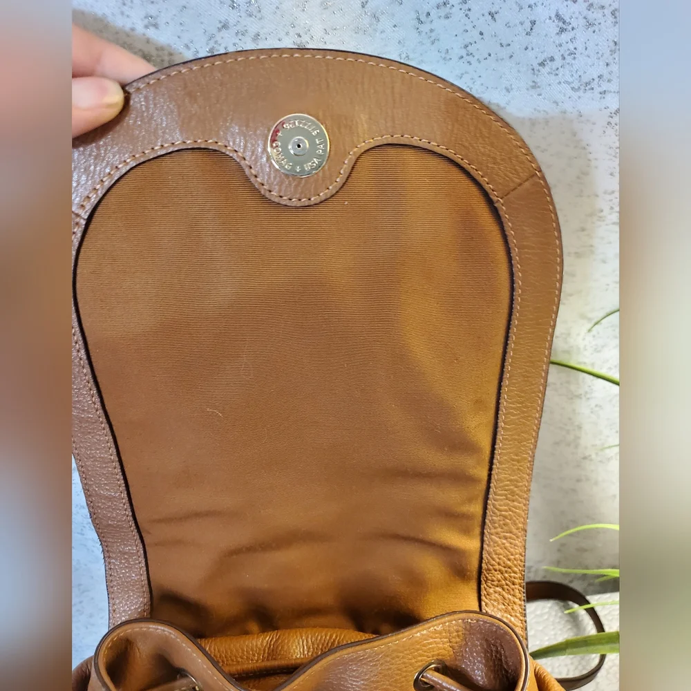 Coach Billie Backpack In Pebble Leather Tan Color - Picture 13 of 16